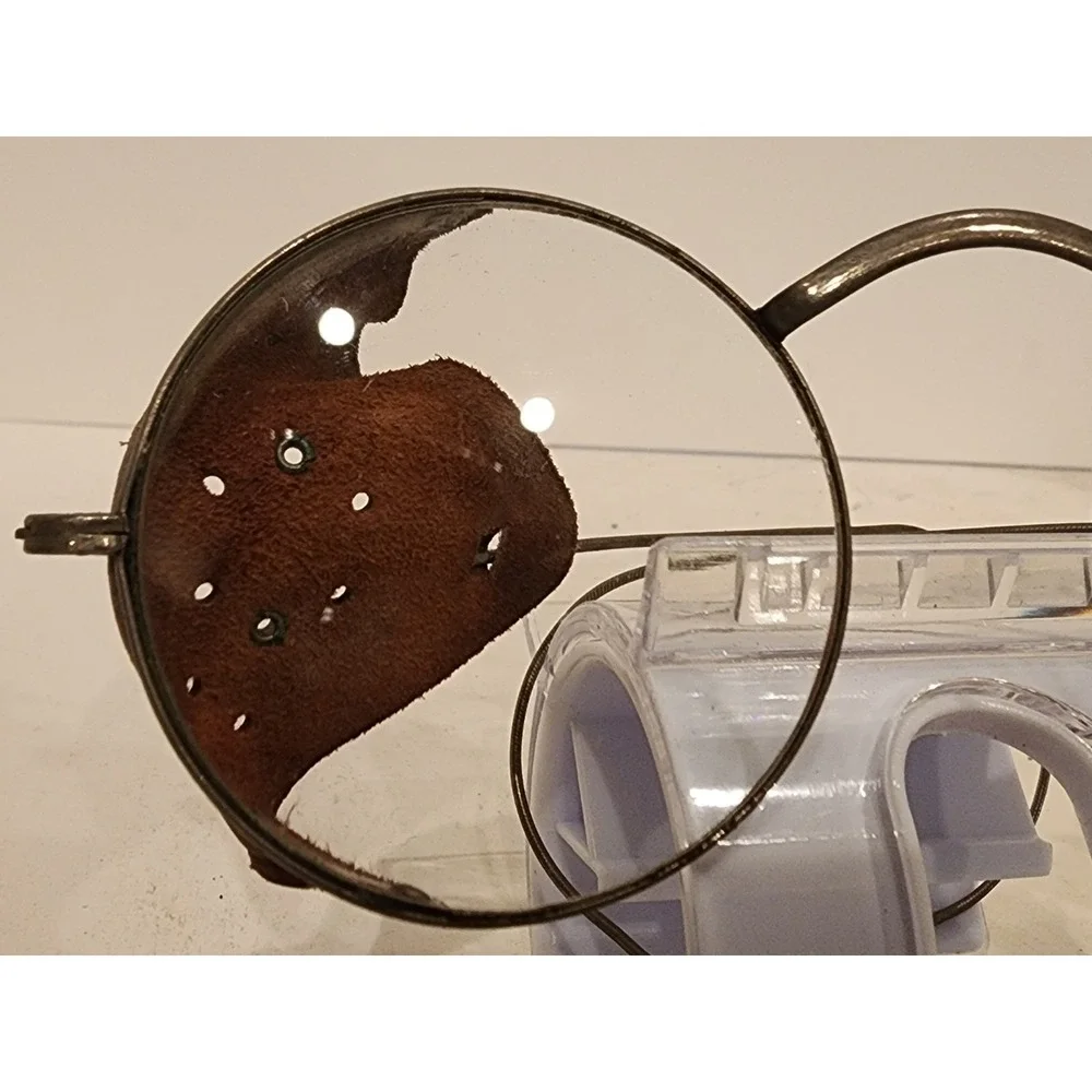 Vintage Antique Willson Safety‎ Glasses Goggles Steam Punk Motorcycle